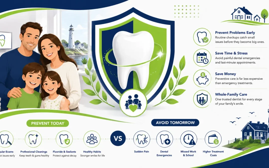 Why Sea Girt Families Need a General Dentist Before Problems Become Emergencies?